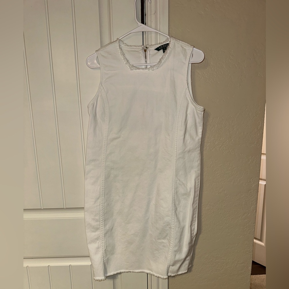 Ralph Lauren White Jean Dress- Sz 6